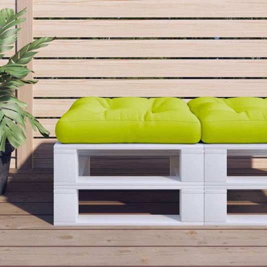 Cuscino per Pallet Verde Brillante 50x50x12 cm in Tessuto | homemem39