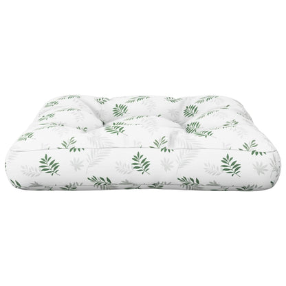 Cuscino per Pallet con Motivo a Foglie 50x50x12 cm in Tessuto | homemem39