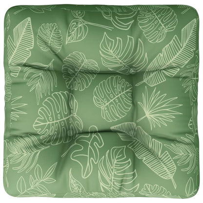 Cuscino per Pallet con Motivo a Foglie 50x50x12 cm in Tessuto | homemem39
