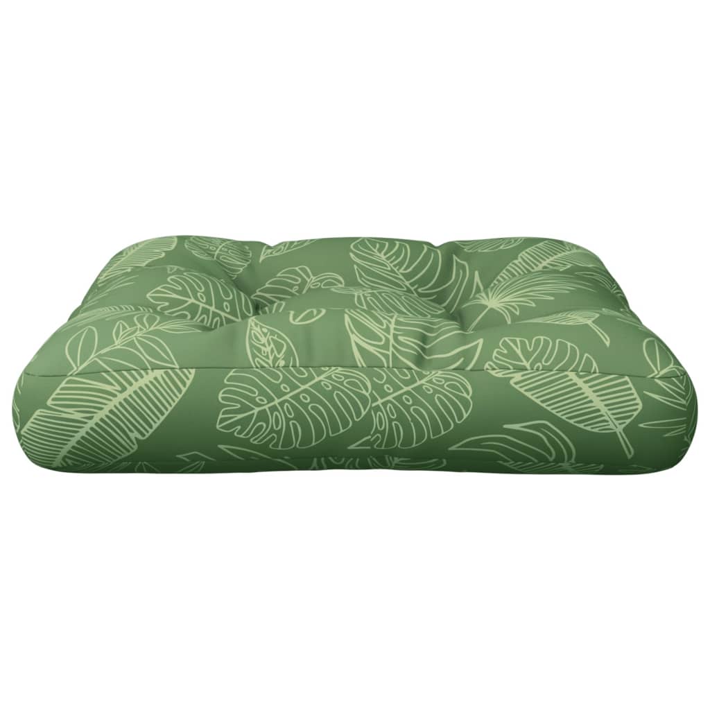 Cuscino per Pallet con Motivo a Foglie 50x50x12 cm in Tessuto | homemem39