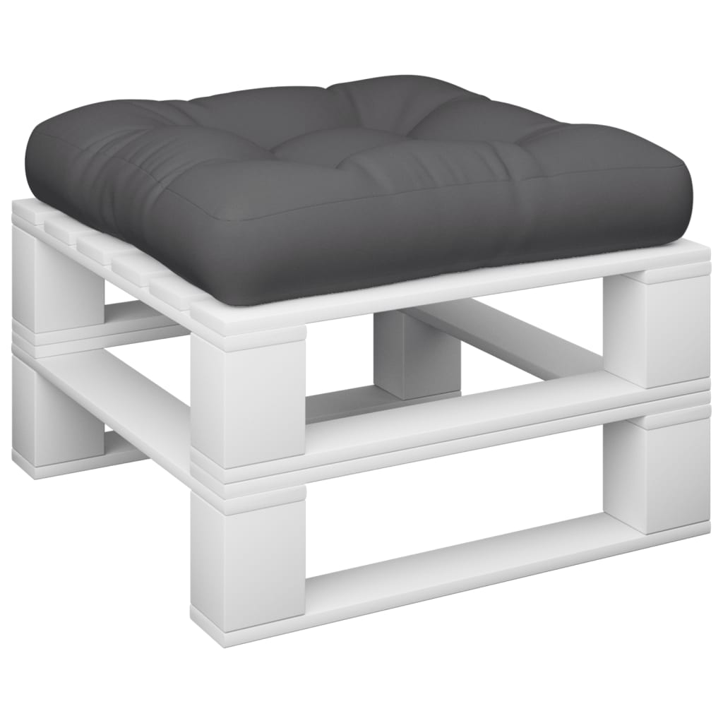 Cuscino per Pallet Antracite 60x60x12 cm in Tessuto | homemem39