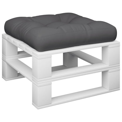 Cuscino per Pallet Antracite 60x60x12 cm in Tessuto | homemem39