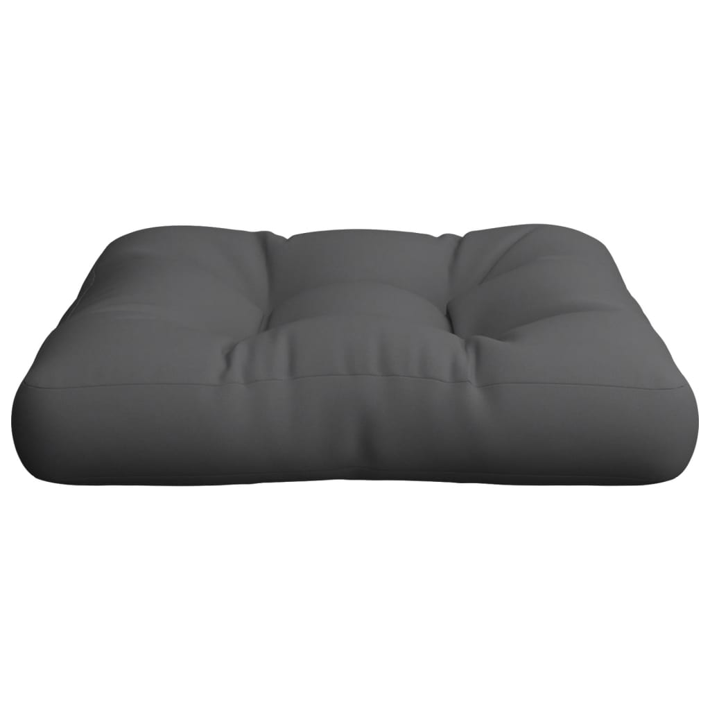 Cuscino per Pallet Antracite 60x60x12 cm in Tessuto | homemem39
