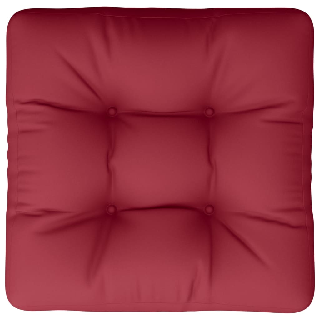 Cuscino per Pallet Rosso Vino 60x60x12 cm in Tessuto | homemem39