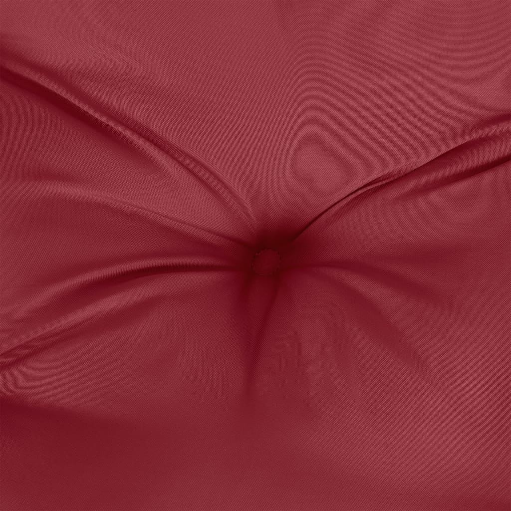 Cuscino per Pallet Rosso Vino 60x60x12 cm in Tessuto | homemem39