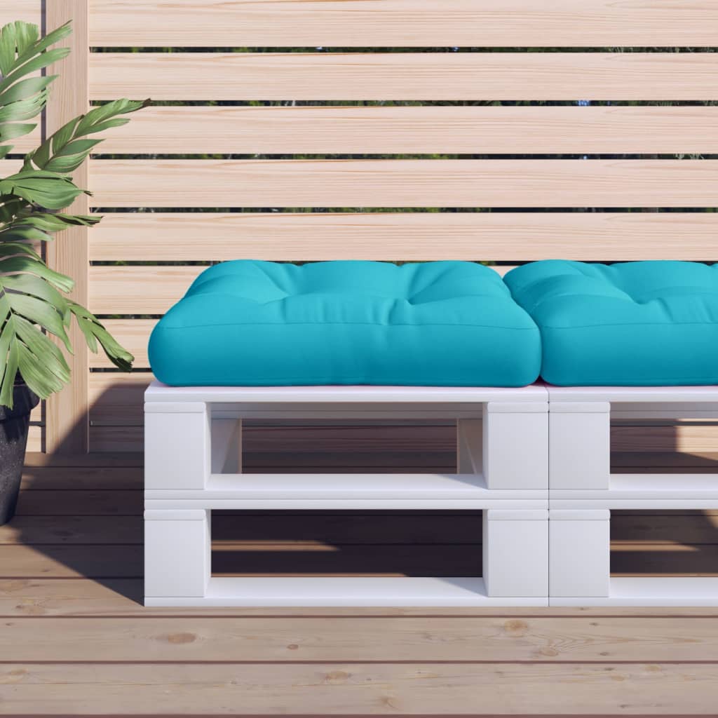 Cuscino per Pallet Turchese 60x60x12 cm Tessuto | homemem39