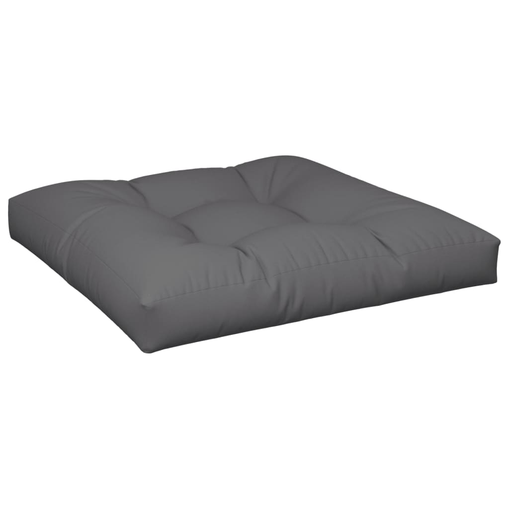 Cuscino per Pallet Antracite 70x70x12 cm in Tessuto | homemem39