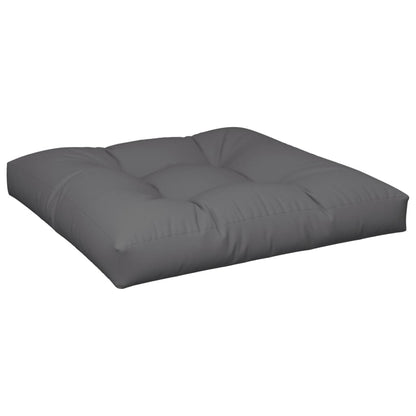 Cuscino per Pallet Antracite 70x70x12 cm in Tessuto | homemem39