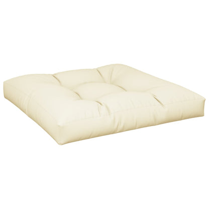 Cuscino per Pallet Crema 70x70x12 cm in Tessuto | homemem39