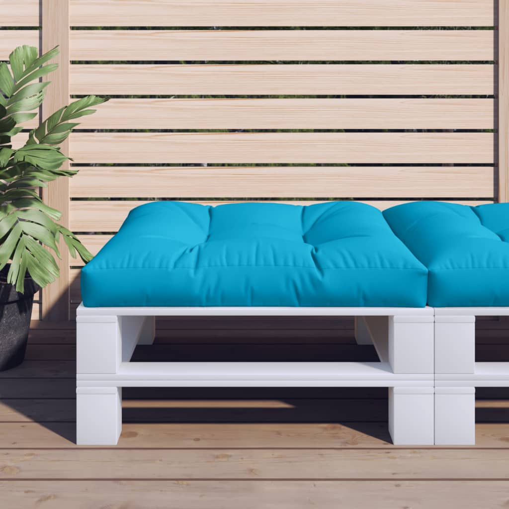 Cuscino per Pallet Blu 70x70x12 cm in Tessuto | homemem39