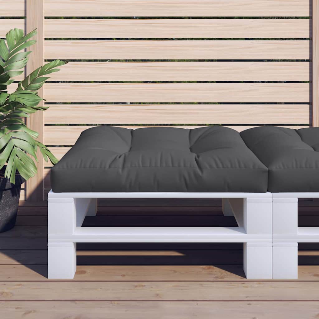 Cuscino per Pallet Nero 70x70x12 cm in Tessuto | homemem39