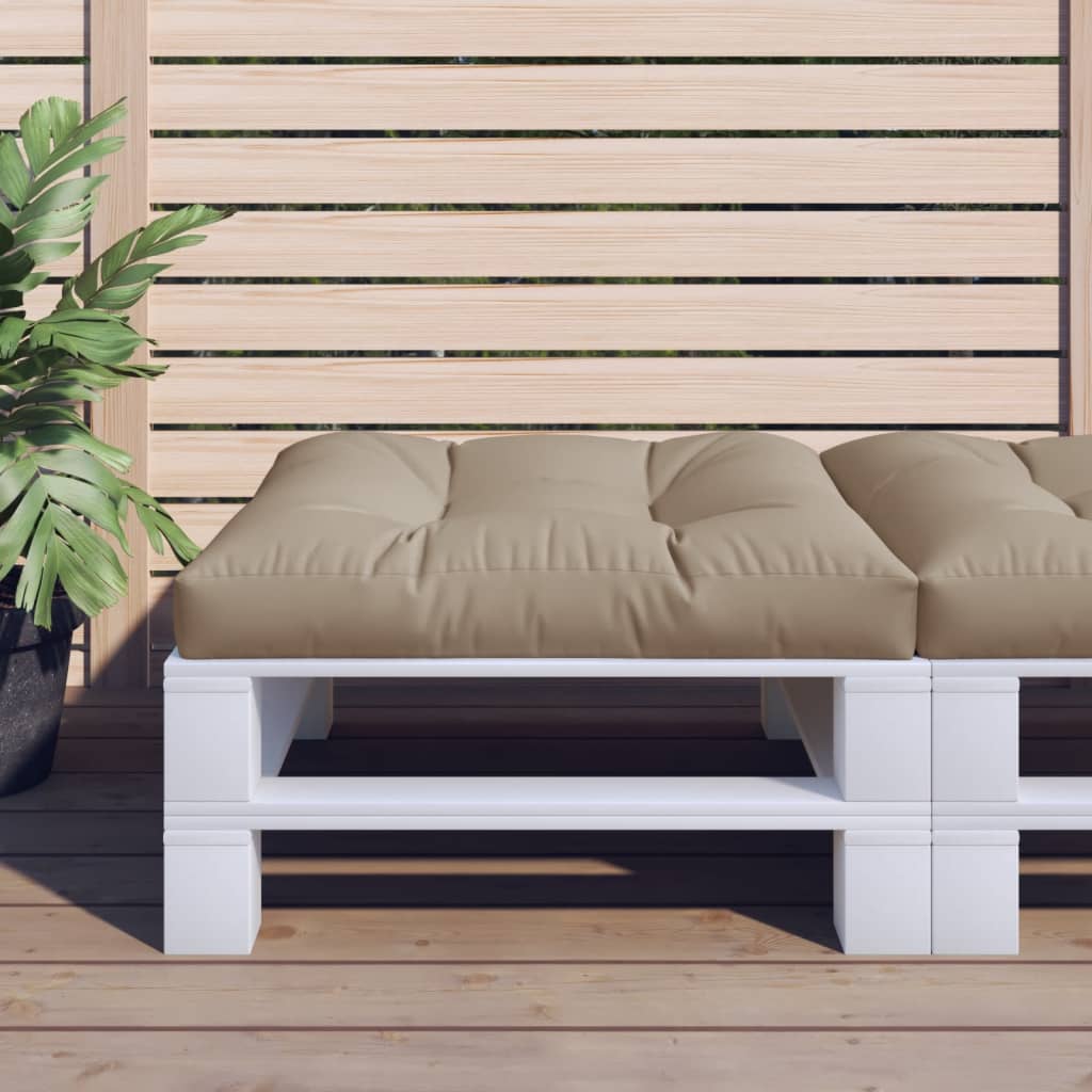 Cuscino per Pallet Tortora 70x70x12 cm in Tessuto | homemem39