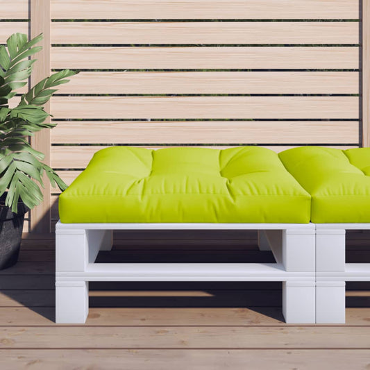 Cuscino per Pallet Verde Brillante 70x70x12 cm in Tessuto | homemem39