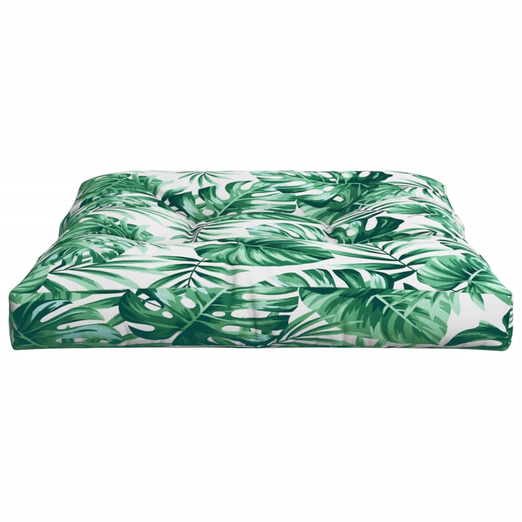 Cuscino per Pallet Motivo a Foglie 70x70x12 cm | homemem39