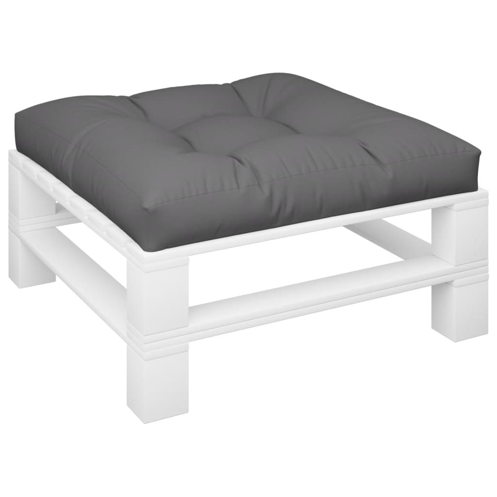 Cuscino per Pallet Antracite 80x80x12 cm in Tessuto | homemem39