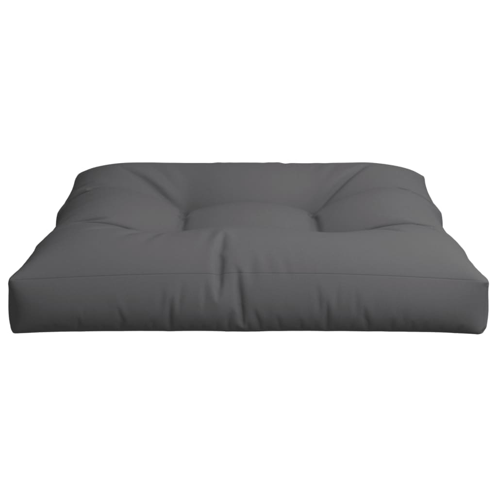 Cuscino per Pallet Antracite 80x80x12 cm in Tessuto | homemem39