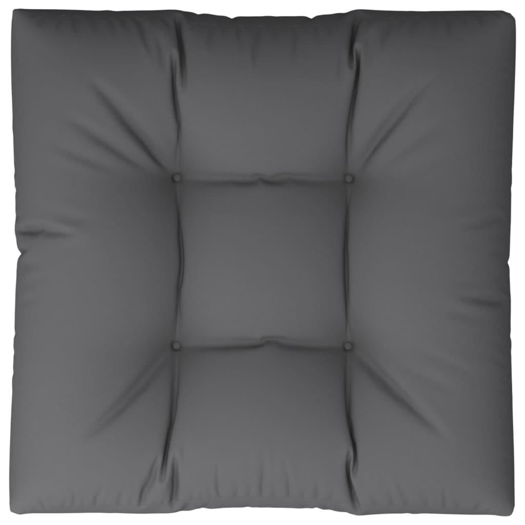 Cuscino per Pallet Antracite 80x80x12 cm in Tessuto | homemem39