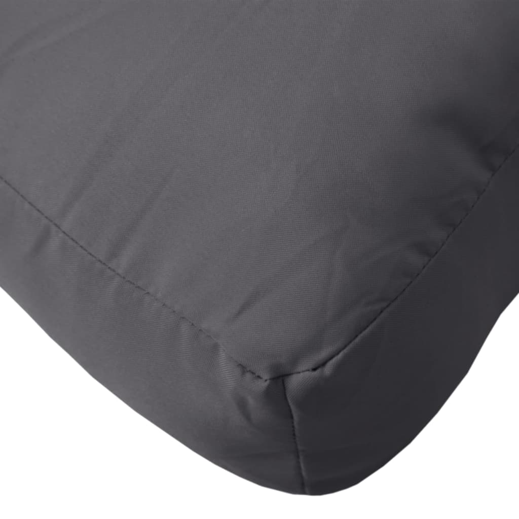 Cuscino per Pallet Antracite 80x80x12 cm in Tessuto | homemem39
