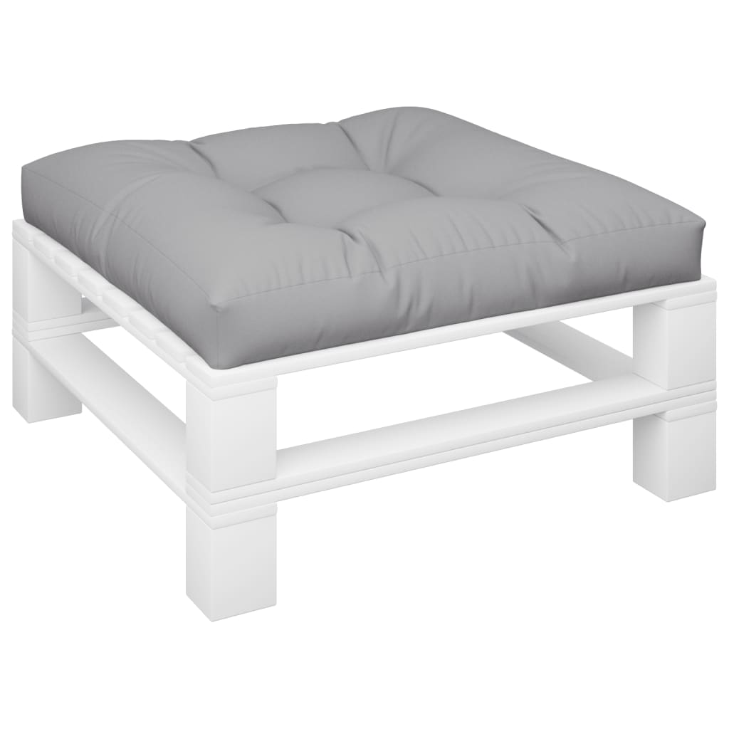 Cuscino per Pallet Grigio 80x80x12 cm in Tessuto | homemem39