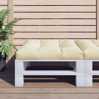 Cuscino per Pallet Crema 80x80x12 cm in Tessuto | homemem39