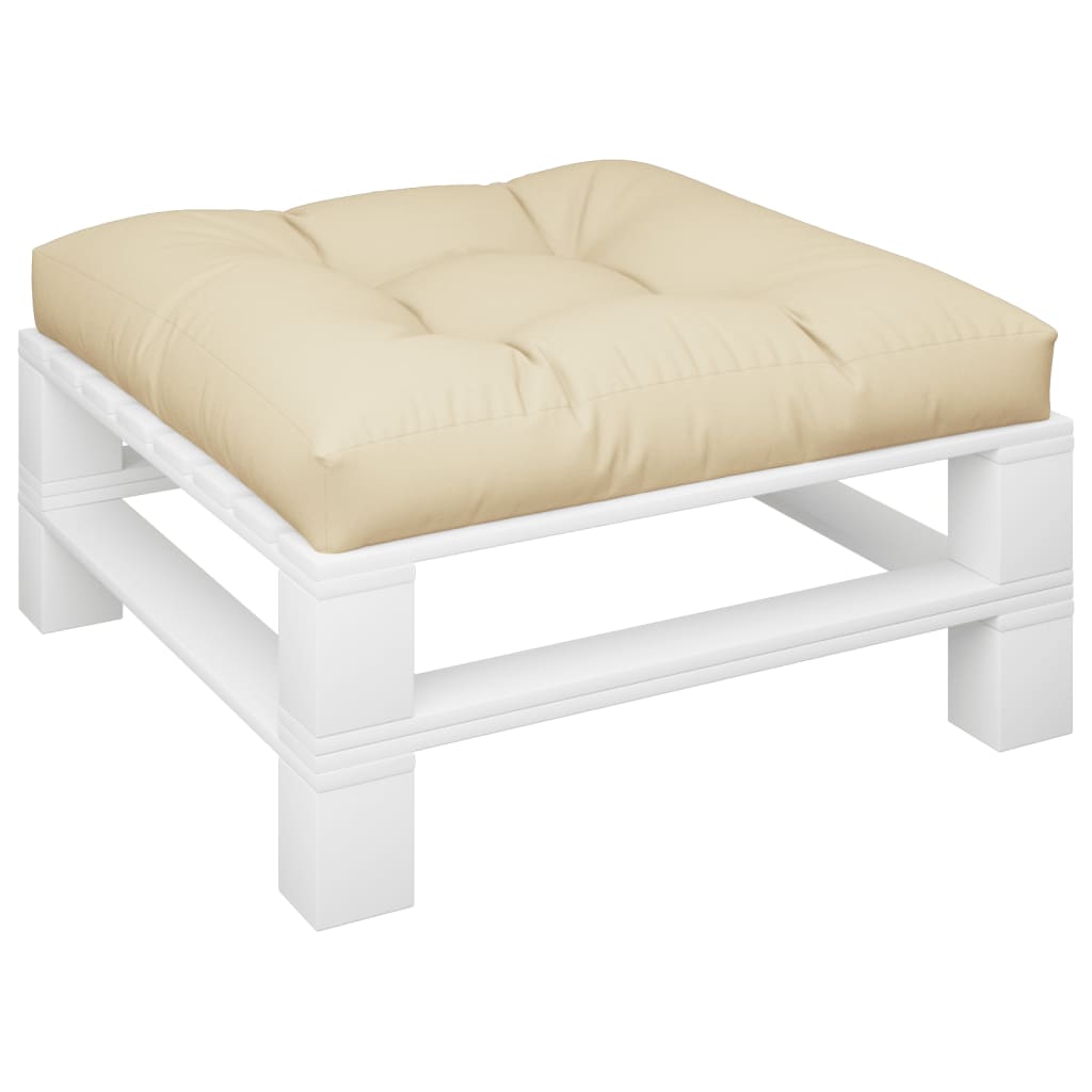 Cuscino per Pallet Beige 80x80x12 cm in Tessuto | homemem39