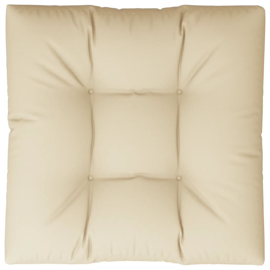 Cuscino per Pallet Beige 80x80x12 cm in Tessuto | homemem39