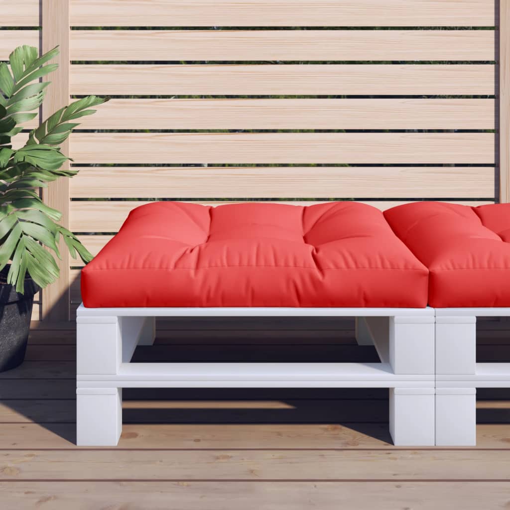 Cuscino per Pallet Rosso 80x80x12 cm in Tessuto | homemem39