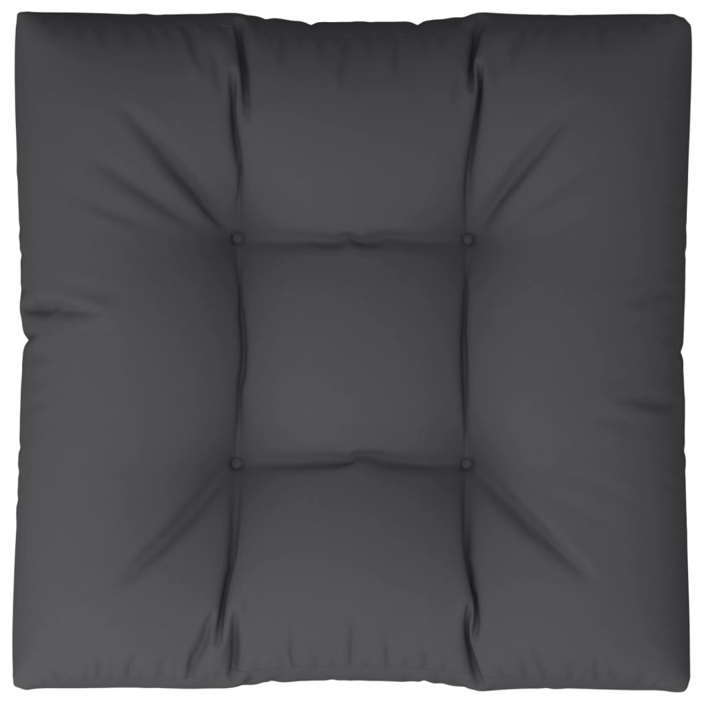 Cuscino per Pallet Nero 80x80x12 cm in Tessuto | homemem39