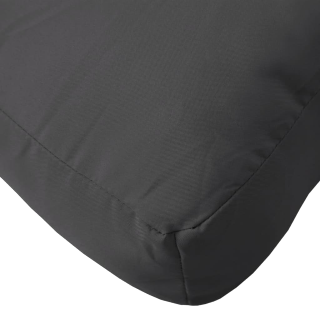 Cuscino per Pallet Nero 80x80x12 cm in Tessuto | homemem39