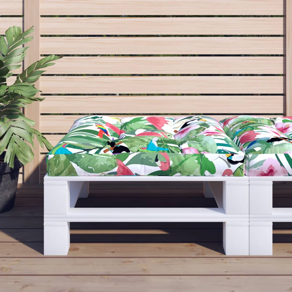 Cuscino per Pallet Multicolore 80x80x12 cm in Tessuto | homemem39