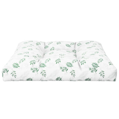Cuscino per Pallet con Motivo a Foglie 80x80x12 cm in Tessuto | homemem39