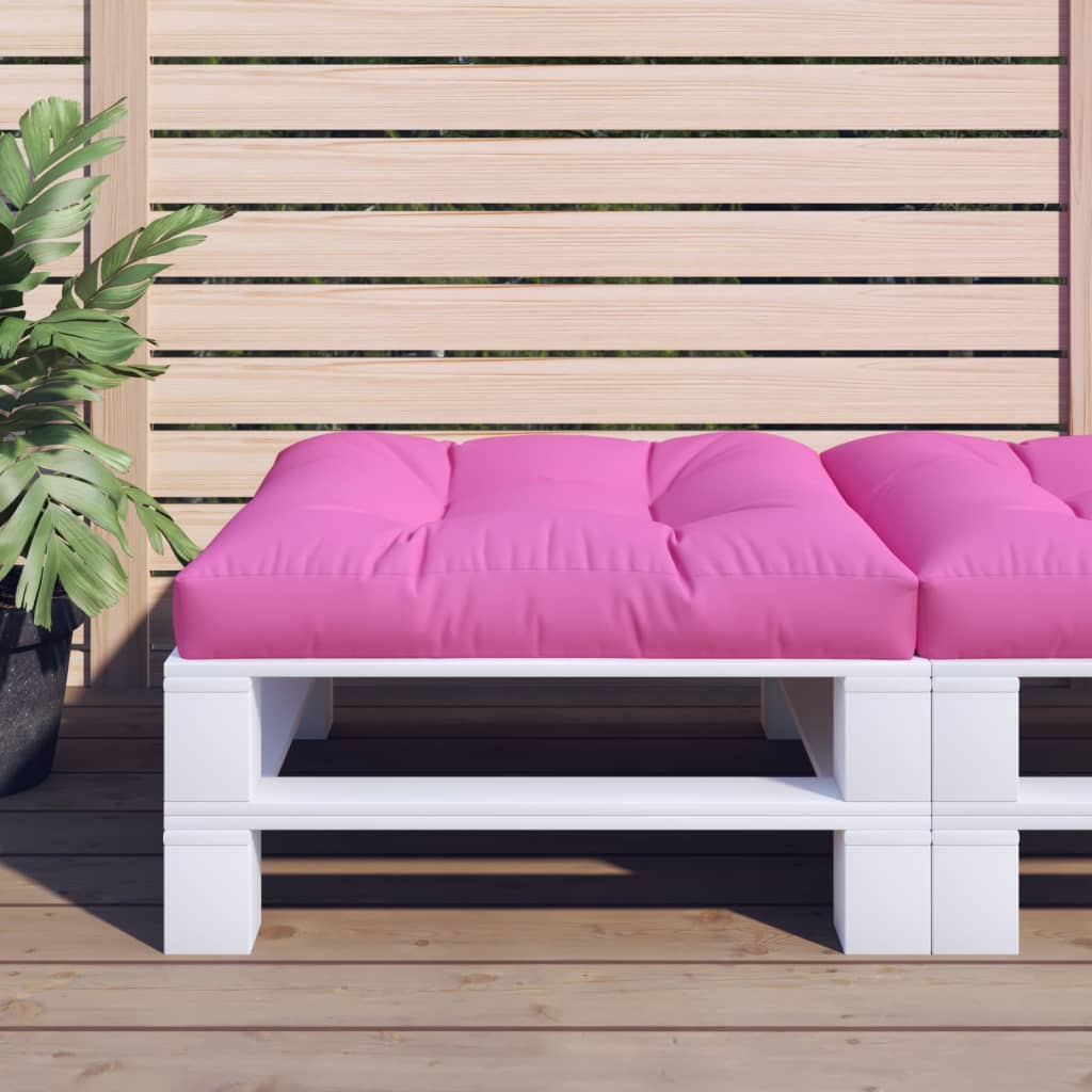 Cuscino per Pallet Rosa 80x80x12 cm in Tessuto | homemem39