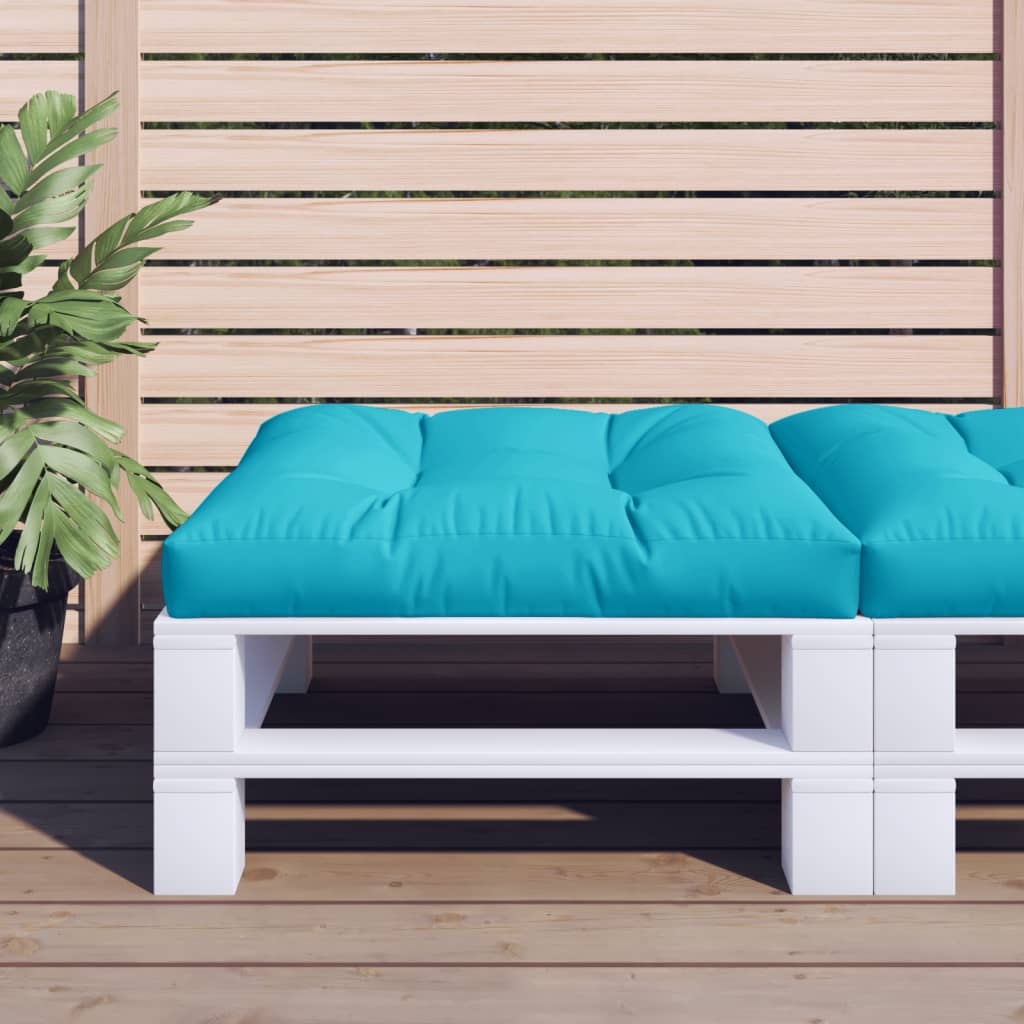 Cuscino per Pallet Turchese 80x80x12 cm in Tessuto | homemem39