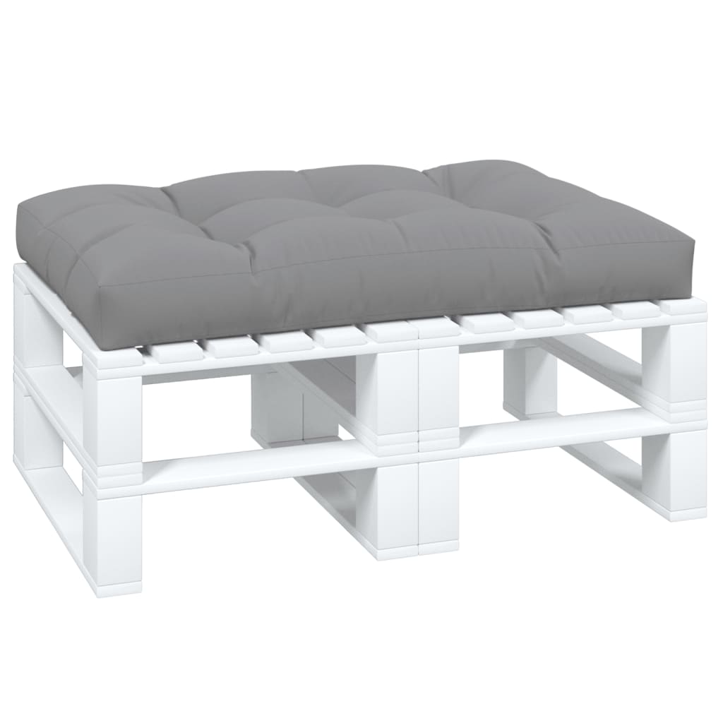 Cuscino per Pallet Grigio 120x80x12 cm in Tessuto | homemem39