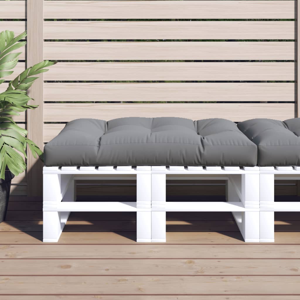 Cuscino per Pallet Grigio 120x80x12 cm in Tessuto | homemem39
