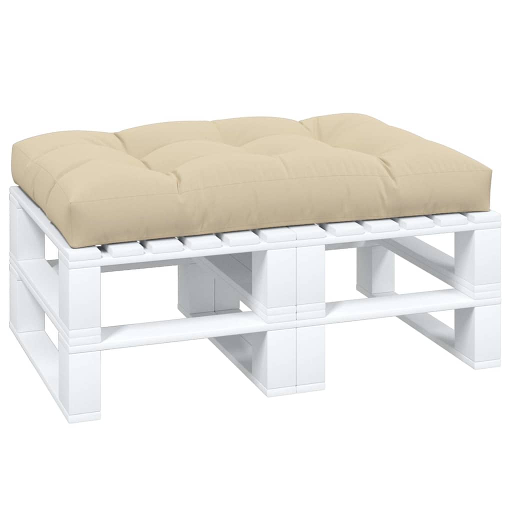 Cuscino per Pallet Beige 120x80x12 cm in Tessuto | homemem39