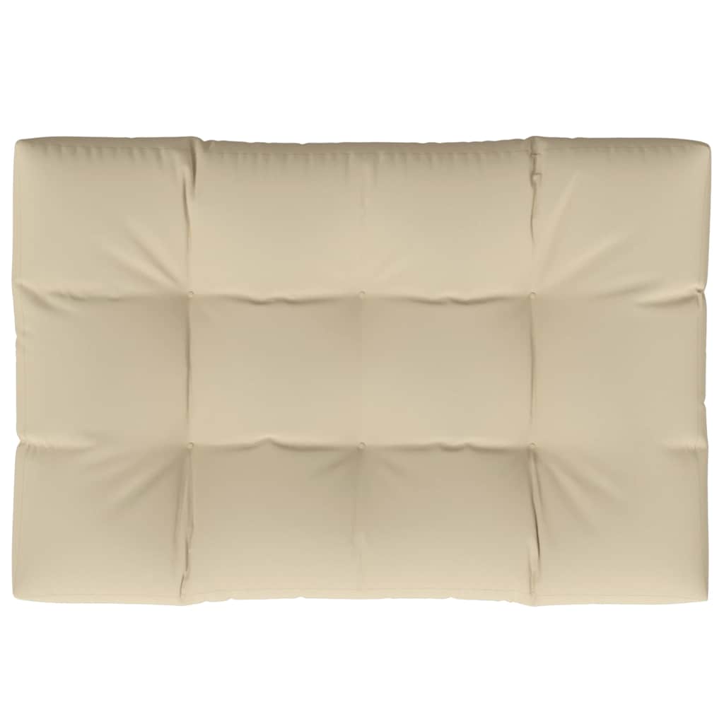 Cuscino per Pallet Beige 120x80x12 cm in Tessuto | homemem39