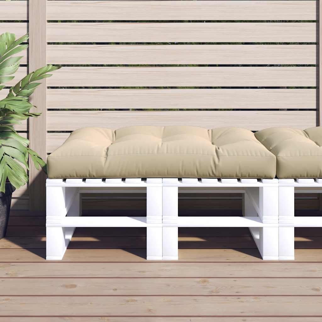 Cuscino per Pallet Beige 120x80x12 cm in Tessuto | homemem39