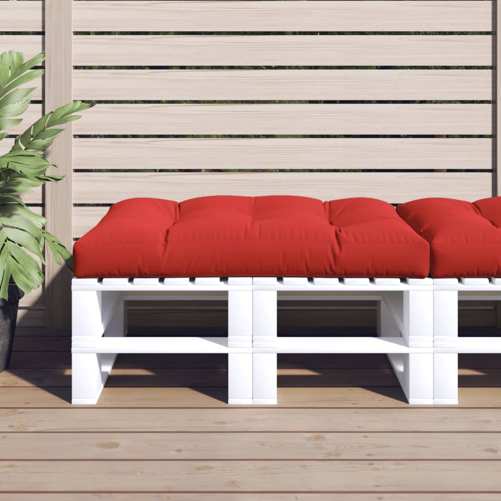 Cuscino per Pallet Rosso 120x80x12 cm in Tessuto | homemem39