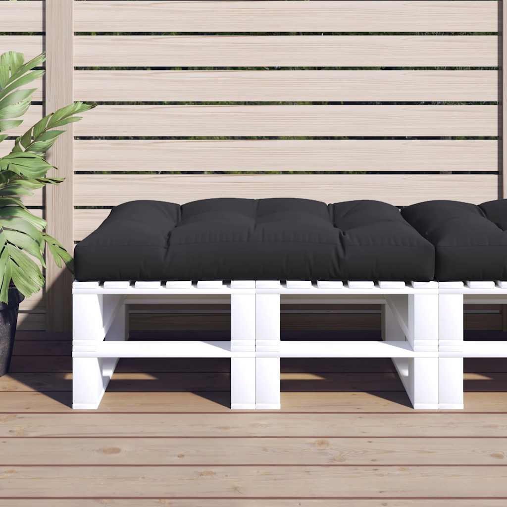 Cuscino per Pallet Nero 120x80x12 cm in Tessuto | homemem39