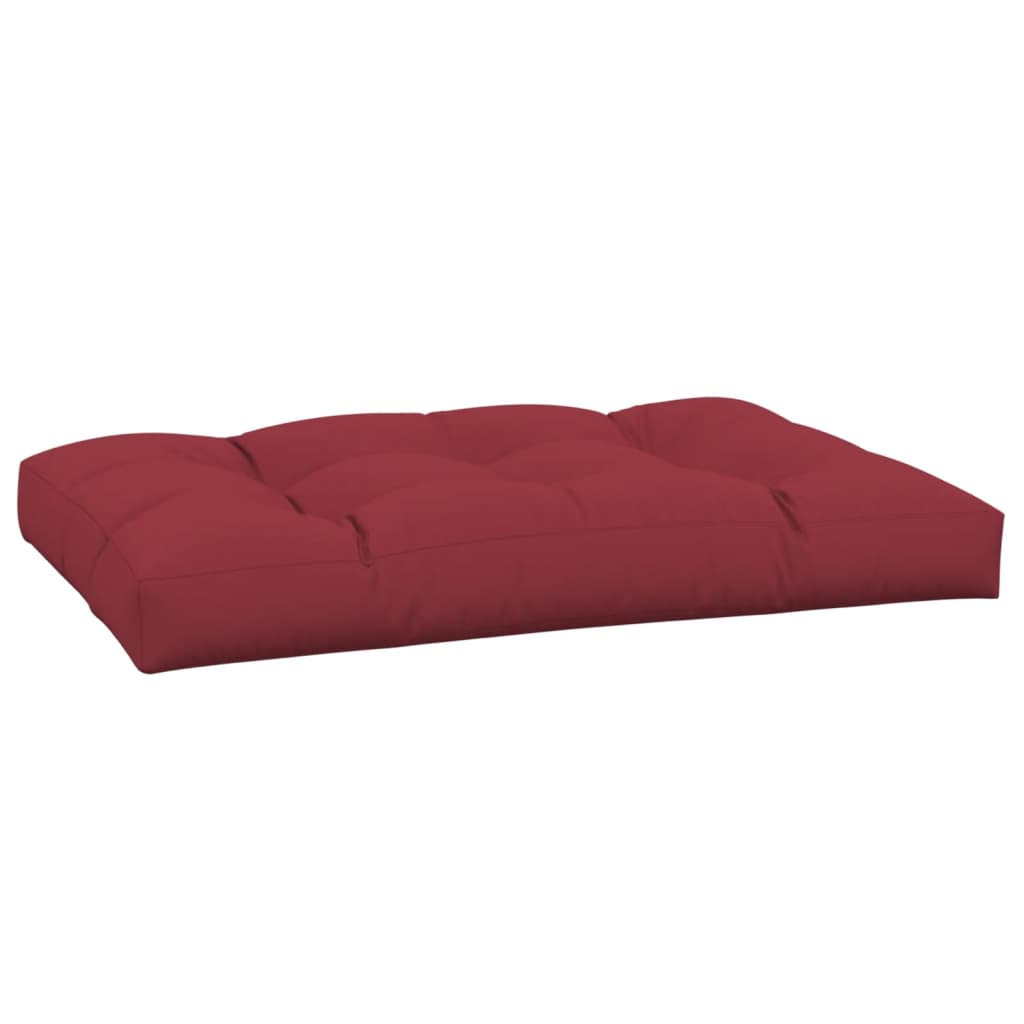 Cuscino per Pallet 120 x 80 x 12 cm Rosso Vino in Tessuto | homemem39