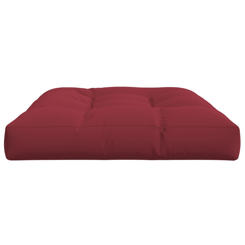 Cuscino per Pallet 120 x 80 x 12 cm Rosso Vino in Tessuto | homemem39