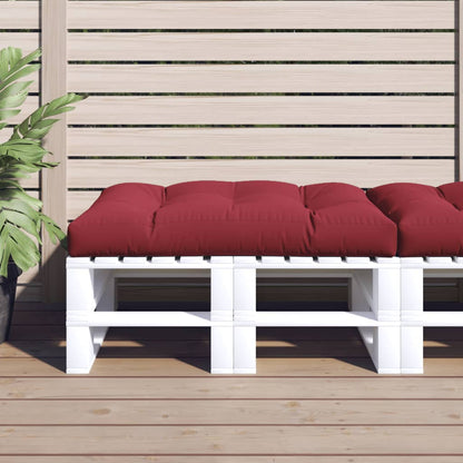 Cuscino per Pallet 120 x 80 x 12 cm Rosso Vino in Tessuto | homemem39