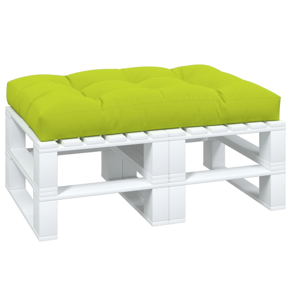 Cuscino per Pallet Verde Brillante 120x80x12 cm in Tessuto | homemem39