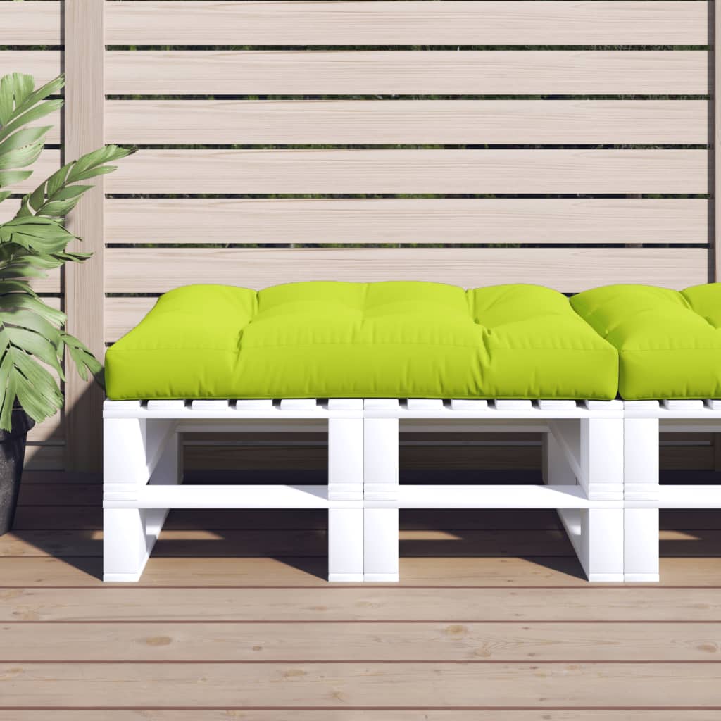 Cuscino per Pallet Verde Brillante 120x80x12 cm in Tessuto | homemem39