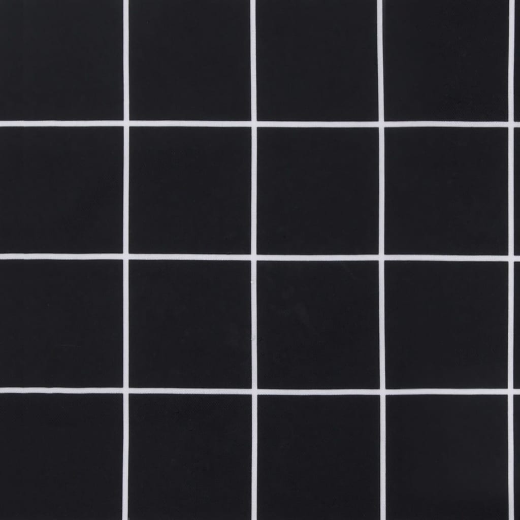Cuscino per Pallet Motivo a Quadri Nero 120x80x12 cm in Tessuto | homemem39