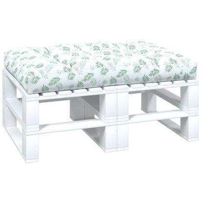 Cuscino per Pallet con Motivo a Foglie 120x80x12 cm in Tessuto | homemem39