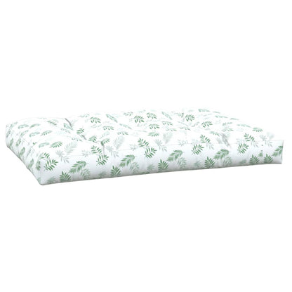Cuscino per Pallet con Motivo a Foglie in Tessuto