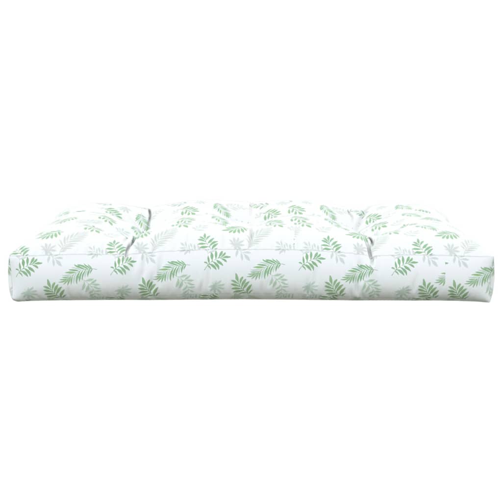 Cuscino per Pallet con Motivo a Foglie 120x80x12 cm in Tessuto | homemem39