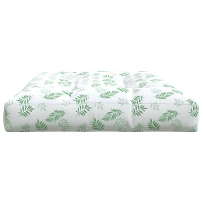 Cuscino per Pallet con Motivo a Foglie 120x80x12 cm in Tessuto | homemem39